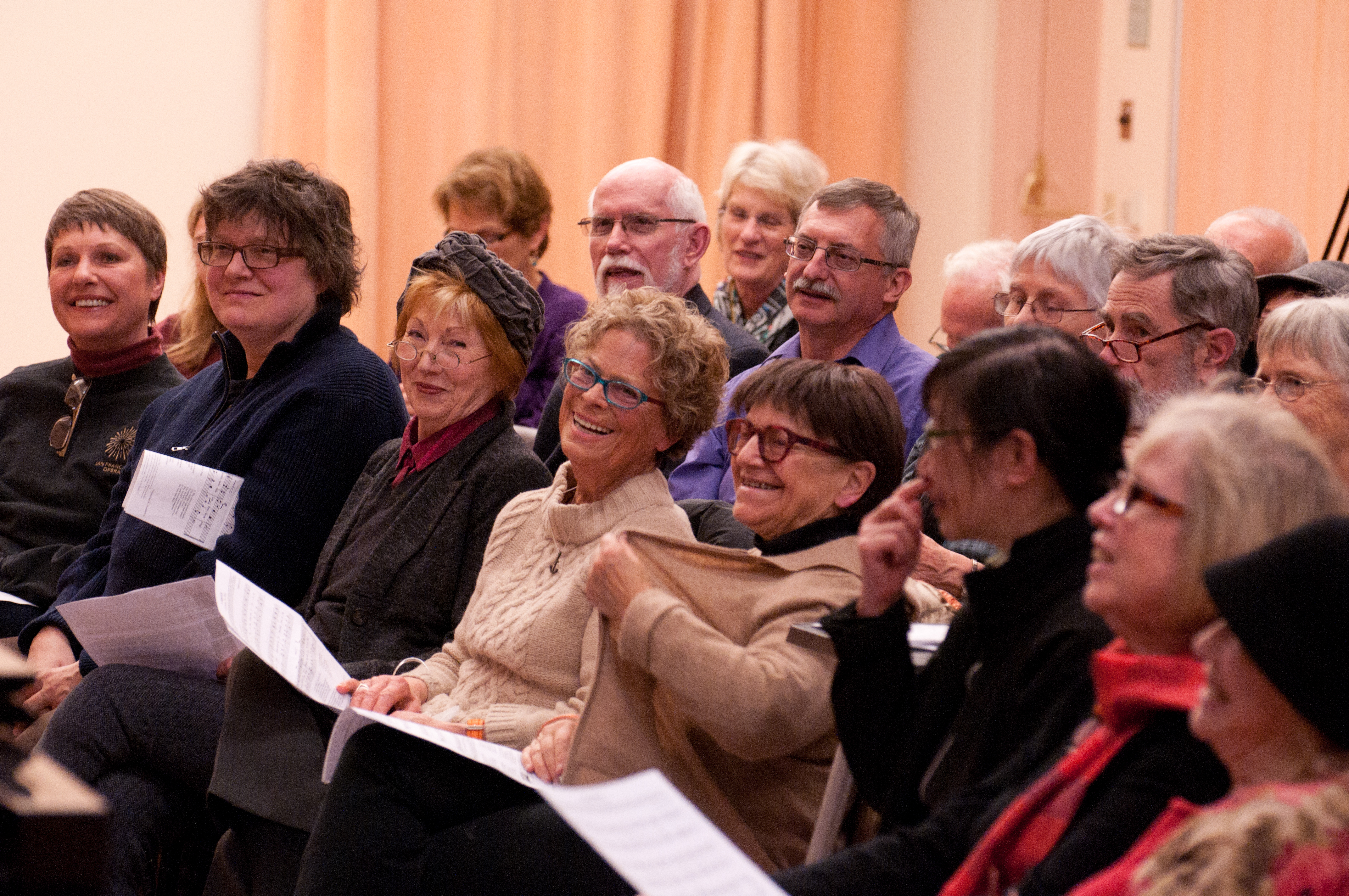 participants in San Francisco Opera adult education program